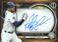 2020 Topps Tribute Autographs #TAFET Fernando Tatis Jr. Orange Baseball Card