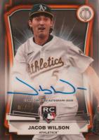 2025 Topps Tribute League Inauguration Autographs #LIAJWI Jacob Wilson Orange Baseball Card