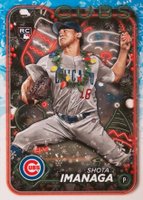 2024 Topps Holiday #H84 Shota Imanaga Variation Baseball Card