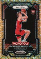 2023 Panini Prizm Monopoly #84 Gradey Dick Gold Millionaire Shimmer Basketball Card