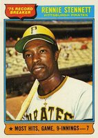 1976 Topps #6 Rennie Stennett Baseball Card
