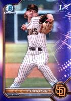 2022 Bowman Draft #BDC27 Dylan Lesko Chrome-Purple Refractor Baseball Card
