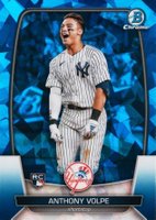2023 Bowman Chrome Sapphire Edition #11 Anthony Volpe SP Baseball Card
