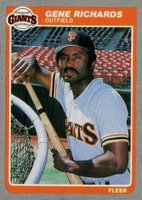 1985 Fleer #619 Gene Richards Baseball Card