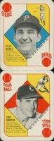 1951 Topps Red Backs #33/51 Werle/Robinson Panel Baseball Card