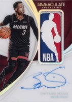 2018 Panini Immaculate Collection Logoman Autographs #DWD Dwyane Wade Basketball Card