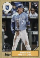 2022 Topps Update 1987 Topps Baseball #87TBU7 Bobby Witt Jr. Baseball Card