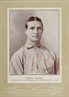 1902 Sporting Life Cabinets #96 Frank Chance Chicago, NL, 1902-Uniform Baseball Card