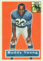 1956 Topps #96 Buddy Young Football Card