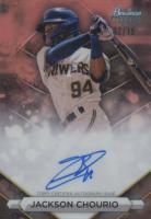 2023 Bowman Sterling Prospect Autographs #PAJCU Jackson Chourio Rose Gold Baseball Card