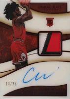 2019 Panini Immaculate Collection #103 Coby White Patch Autograph-Red Basketball Card