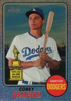 2017 Topps Heritage  #440 Corey Seager Chrome-Purple Refractor Baseball Card