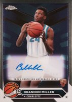 2023 Topps Chrome Topps Chrome Autographs #CGBM Brandon Miller Basketball Card