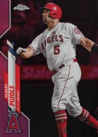 2020 Topps Chrome #127 Albert Pujols Pink Refractor Baseball Card