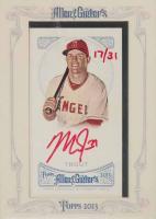 2013 Topps Allen & Ginter Baseball Framed Autographs #AGAMTT Mike Trout Red Ink Baseball Card
