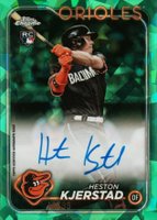 2024 Topps Chrome Sapphire Chrome Sapphire Autographs #CSAHK Heston Kjerstad Green Baseball Card