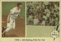 1959 Fleer Ted Williams #62 1958- 6th Batting Title For Ted Baseball Card