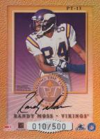 2000 Donruss Elite Passing the Torch  #PT13 Jerry Rice/Randy Moss Autograph Football Card