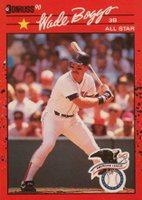 1990 Donruss #712 Wade Boggs All-Star Game Performance Baseball Card