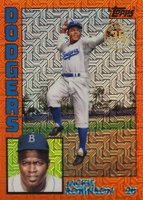 2019 Topps Silver Pack 1984 Chrome Promo  #6 Jackie Robinson Orange Refractor Baseball Card