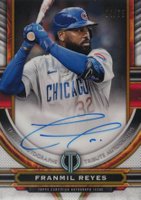 2023 Topps Tribute Tribute Autograph #TAFR Franmil Reyes Gold Baseball Card