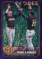 2024 Topps Update #US48 Fernando Tatis Jr./Jackson Merrill Purple Holo Foilboard Baseball Card