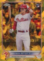 2022 Topps Chrome Update Sapphire Edition #224 Bryson Stott Gold Baseball Card