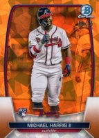 2023 Bowman Chrome Sapphire Edition #31 Michael Harris II SP-Orange Baseball Card