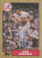 1987 Topps #344 Joe Niekro Copyright Inside Baseball Card