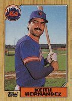 1987 Topps #350 Keith Hernandez Baseball Card