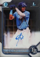 2022 Bowman Chrome Prospect Autographs #CPAWVZ Willy Vasquez Baseball Card