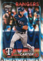 2024 Topps Chrome #136 Evan Carter Raywave Baseball Card