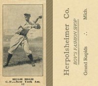 1916 Herpolsheimer Co. #82 Hugh High Baseball Card