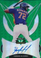 2019 Leaf Valiant Autographs  #BAYA1 Yordan Alvarez Green Baseball Card