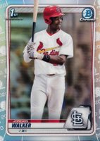 2020 Bowman Draft #BD57 Jordan Walker Chrome-Refractor Baseball Card