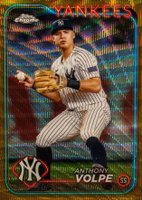 2024 Topps Chrome #236 Anthony Volpe Gold Wave Baseball Card