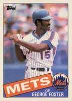 1985 Topps #170 George Foster Baseball Card