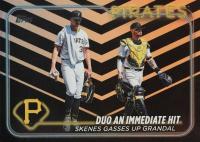2024 Topps Update #US160 Paul Skenes/Yasmani Grandal Holiday Baseball Card