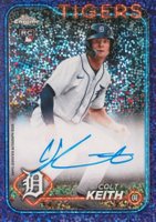 2024 Topps Chrome Rookie Autographs #RACKE Colt Keith Purple Speckle Refractor Baseball Card