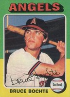 1975 Topps #392 Bruce Bochte Baseball Card
