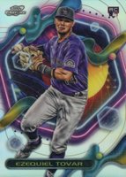 2023 Topps Cosmic Chrome #27 Ezequiel Tovar Refractor Baseball Card