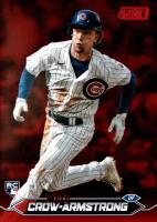 2024 Topps Stadium Club #29 Pete Crow-Armstrong Red Foil Baseball Card