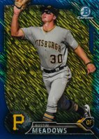 2016 Bowman Chrome Prospects #BCP250 Austin Meadows Blue Shimmer Baseball Card