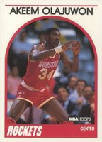 1989 Hoops #180 Hakeem Olajuwon Basketball Card