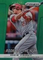 2013 Panini Prizm #301 Mike Trout Green Prizm Baseball Card