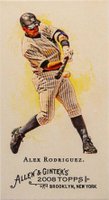 2008 Topps Allen & Ginter #1 Alex Rodriguez Mini Baseball Card