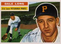1956 Topps #56 Dale Long White Back Baseball Card