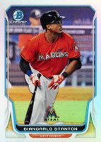 2014 Bowman Chrome #62 Giancarlo Stanton Refractor Baseball Card