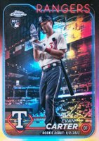 2024 Topps Chrome Update #USC199 Evan Carter Refractor Baseball Card