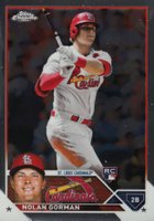 2023 Topps Chrome #192 Nolan Gorman Baseball Card